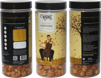 

WOKE LET'S CONSUME CONSCIOUSLY Jaggery Roasted Flavored Makhana(90 g, Pack of 3)