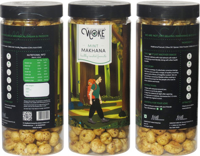

WOKE LET'S CONSUME CONSCIOUSLY Mint Roasted Flavored Makhana(90 g, Pack of 3)