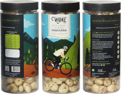

WOKE LET'S CONSUME CONSCIOUSLY Sour Cream & Onion Roasted Flavored Makhana(90 g, Pack of 3)