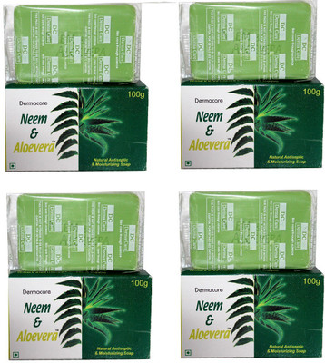 

Dermacare Neem & Aloevera natural Bar Soap(400 g, Pack of 4)