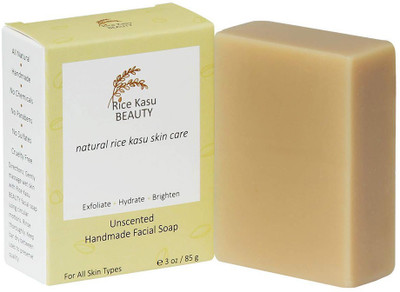 

Rice Kasu Beauty Handmade Facial Soap, Unscented, 3 Ounce(85 g)