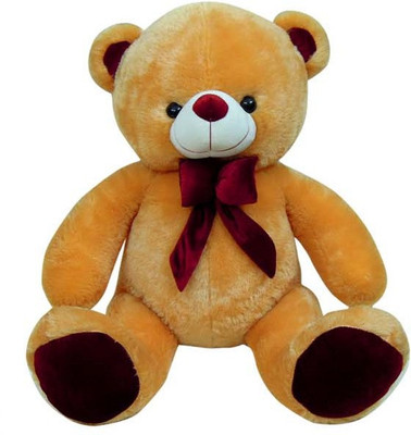 

Tiny's World Premium Sitting Bear with Brown Bow - 45 cm(Brown)