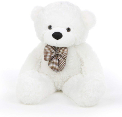 

Teddy toy 4 feet teddy bear soft cute for girl & valentine gift- White - 48 inch(White)