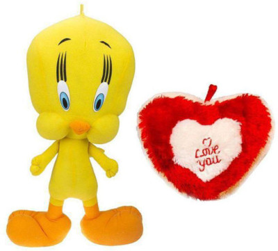 

APNA KANHA Valentine Combo of Love Heart and Cute Tweety - 30 cm(Multicolor)