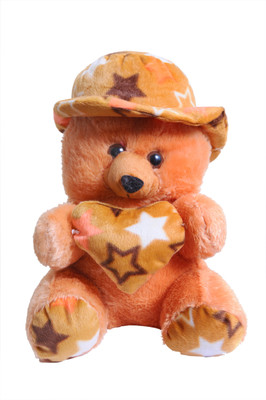 

Teddy Bear Cute Stuffed Soft Toys Brown With Cap - 30 cm(Brown)