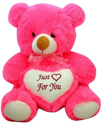 

Skull-I Soft Toy Cute "Just for You" Teddy Bear -Pink,50Cm,Pack of 1 - 50 cm(Pink)