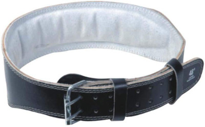 

Fitness 19 Leather Gym Weight Lifting Support Gym Belt 6 Inch Back & Abdomen Support (, Black