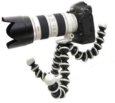 

ALLMUSIC Best Buy New Arrival wd1T Fully Flexible Universal Mobile/camera Holder Stand With 360 Angle Rotation Gorilla Tripod With Octopus GIF-34 Design Universal Supported For Action/shooting/video/ DSLR Camera/mobile Camera Holder Stand With 10 " Inch O