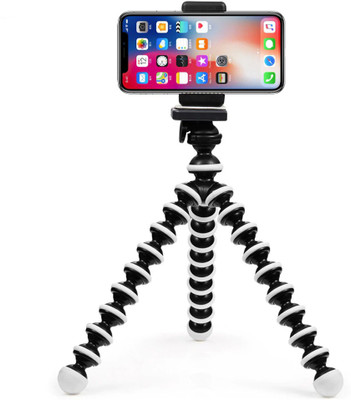 

ALLMUSIC Universal Best Buy New ArrivaL Fully Flexible Mobile/camera Holder Stand With 360 Angle Rotation Gorilla Tripod With Octopus ART-009 Design Universal Supported For Action/shooting/video/ DSLR Camera/mobile Camera Holder Stand With 10 " Inch Octop