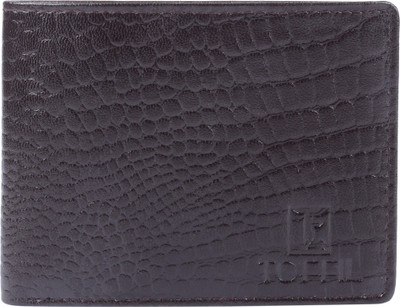 

toffil Men Casual Brown Genuine Leather Wallet(6 Card Slots)