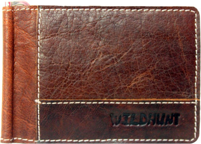 

Wildhunt Men Brown Genuine Leather Money Clip(8 Card Slots)