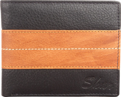

SHAR Men Casual Multicolor Genuine Leather Wallet(8 Card Slots), Black
