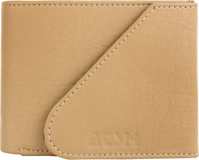 

ATSH Men Beige Artificial Leather Wallet(5 Card Slots)
