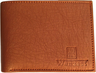 WENZEST Men Tan Artificial Leather Wallet(7 Card Slots)