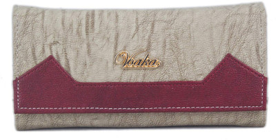 

VOAKA Women Beige Canvas Wallet
