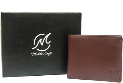 

Modello Crafts Men Casual Brown Genuine Leather Wallet(9 Card Slots)