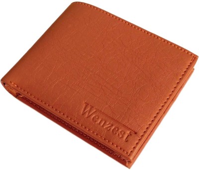 WENZEST Men Tan Artificial Leather Wallet(7 Card Slots)