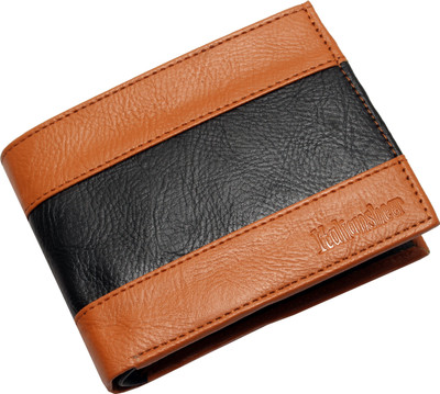 

Italiansheer Men Formal Black, Brown Artificial Leather Wallet(5 Card Slots), Tan;black