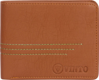 

Vinto Men Tan Artificial Leather Wallet(4 Card Slots)