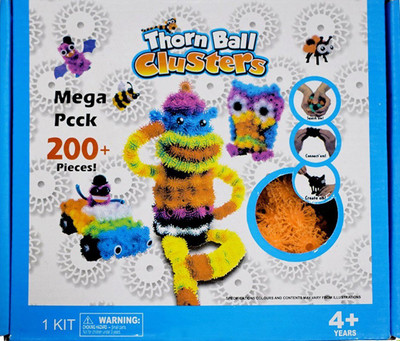 

AsianHobbyCrafts Bunchems Thorn Ball Clusters Mega Pack with 10 Bug Creation Accessories (100 Pieces)