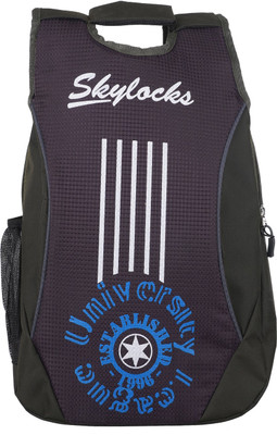 

SL Skylocks Trendy American and stylish tourister 20 L Backpack(Black, Blue), Multicolor