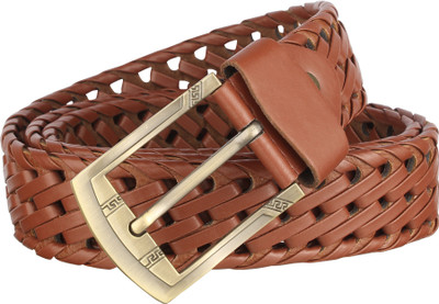 

SAE Men Casual Brown Genuine Leather Belt, Tan
