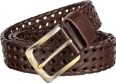 

SAE Men Casual Brown Genuine Leather Belt