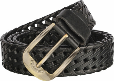 

USL Men Casual Black Synthetic Belt