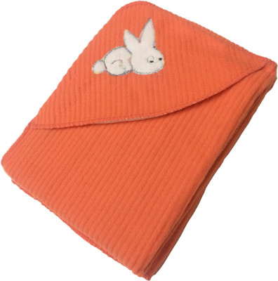 

SONAHITA Striped  Hooded Baby Blanket(Polyester, SONA5-Red