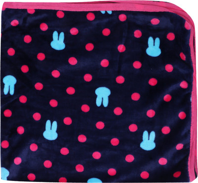 

ALEMKIP Printed  Fleece Blanket(Poly Cotton, Dark Blue