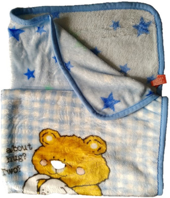 

Aryas Cartoon  Fleece Blanket(Polyester, Blue