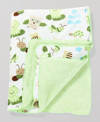 

Offspring Animal  Fleece Blanket(Woollen Blend, Green