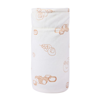 

ALEMKIP Newborn Baby Feeding White Print Bottle Cover With Soft & Attractive Bottle Cover(White