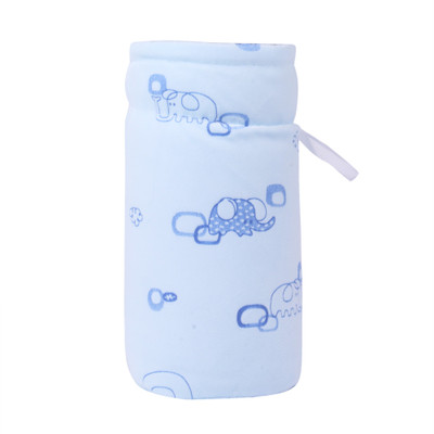 

ALEMKIP Newborn Baby Feeding Blue Print Bottle Cover With Soft & Attractive Cartoon Bottle Cover(Blue