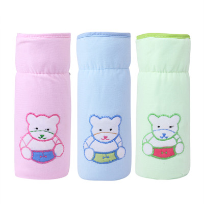 

ALEMKIP Newborn Baby Feeding MultiColor Panda Bottle Cover With Soft & Attractive Cartoon Bottle Cover Set Of 3(Multicolor