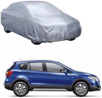 The Blue Car Cover For Maruti Suzuki S-Cross (Without Mirror Pockets)(Silver)