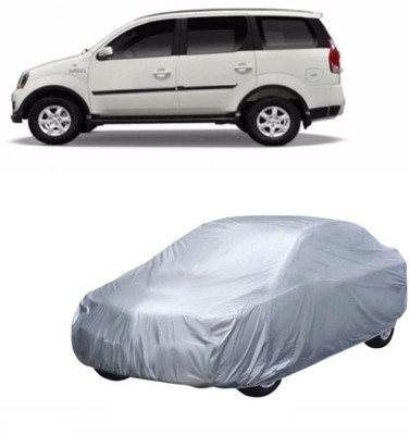 The Blue Car Cover For Mahindra Xylo (Without Mirror Pockets)(Silver)