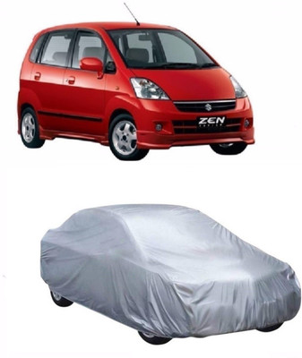 The Blue Car Cover For Maruti Suzuki Zen Estilo (Without Mirror Pockets)(Silver)