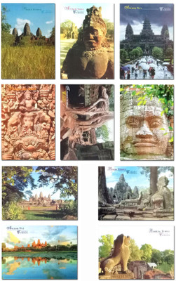 

postcard Cambodia Picture Postcards (Set-4) Post Card(Multicolor, Pack of 10)