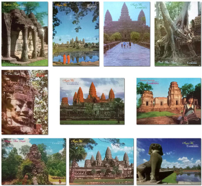 

postcard Cambodia Picture Postcards (Set-2) Post Card(Multicolor, Pack of 10)