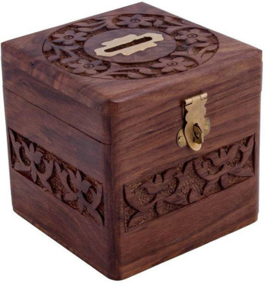 

wood world ih wwih461 Coin Bank(Brown)