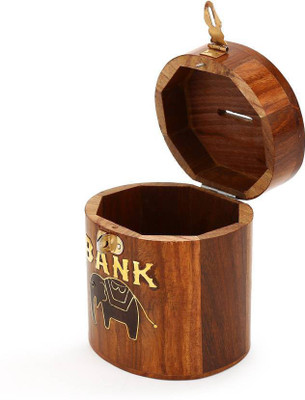 

wood world ih wwih467 Coin Bank(Brown)