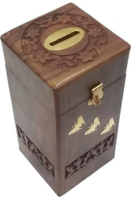 

wood world ih wwih490 Coin Bank(Brown)