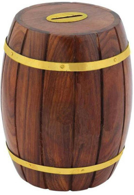 

wood world ih wwih474 Coin Bank(Brown)