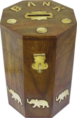 wood world ih wwih489 Coin Bank(Brown)