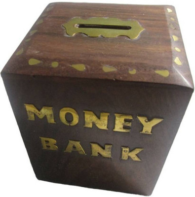 

wood world ih wwih484 Coin Bank(Brown)