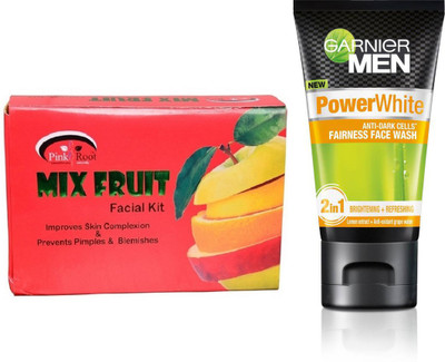 

Pink Root MIX FRUIT KIT 83G WITH POWER WHITE FACEWASH(Set of 2)