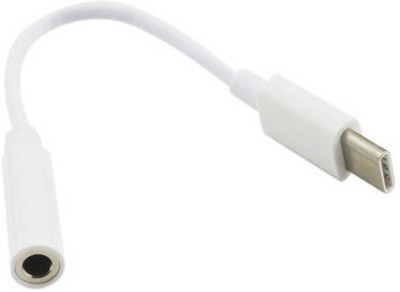 

TECH-X Type C to 3.5mm stereo Audio Jack Converter Cable for For all Type C Supported Smartphones, White Headphone Adapter(Type C Smartphones, White)