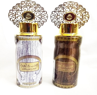 

ARABIYAT KHASHAB AND OUD WHITE AND KHASHAB AND OUD Perfume Body Spray - For Men & Women(400 ml, Pack of 2)