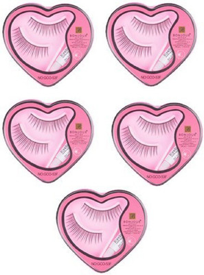 

Gjshop eyelash/eyelash with glue/5 packs of eyelash (Pack of 5)